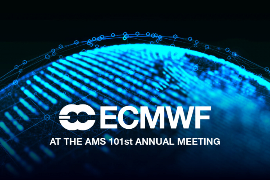 ECMWF at AMS 101st Meeting graphic